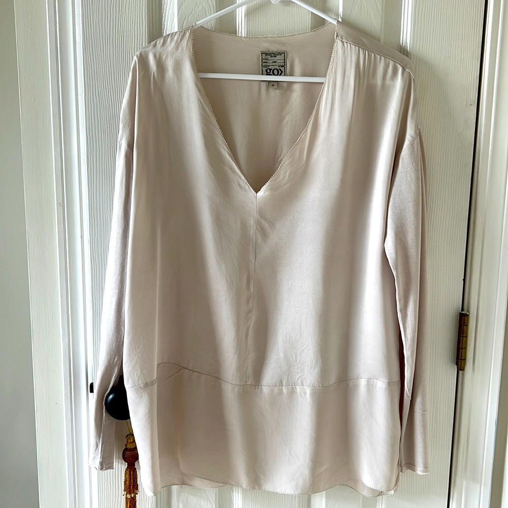 GoSilk v neck blouse